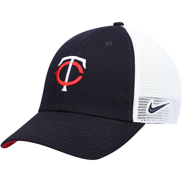 Men's Nike Navy Minnesota Twins Heritage 86 Trucker Adjustable Hat