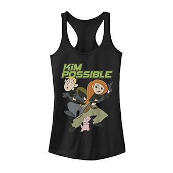 Disney's Kim Possible Kim Rufus Ron Spy Trio Racerback Graphic Tank Top