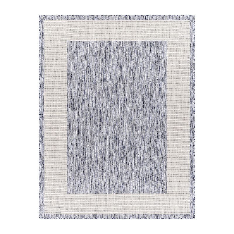 Decor 140 Tresden Indoor Outdoor Modern Area Rug, Blue, 8X10 Ft