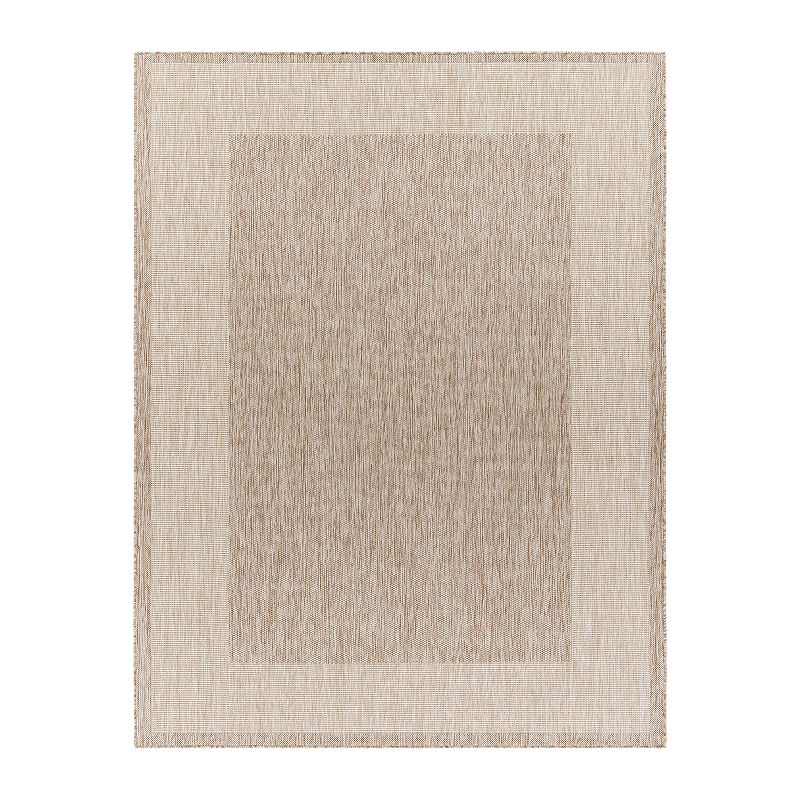 Decor 140 Tresden Indoor Outdoor Modern Area Rug, Brown, 6.5X9 Ft
