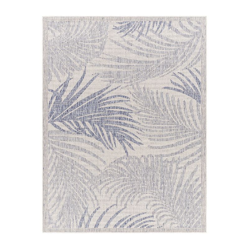 Decor 140 Trula Indoor Outdoor Contemporary Area Rug, Blue, 8X10 Ft