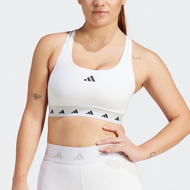 adidas Sports bra POWERREACT TRAINING in white