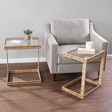 Southern Enterprises Ishmall C-Shape End Tables 2-piece Set