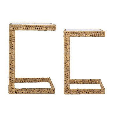 Southern Enterprises Ishmall C-Shape End Tables 2-piece Set