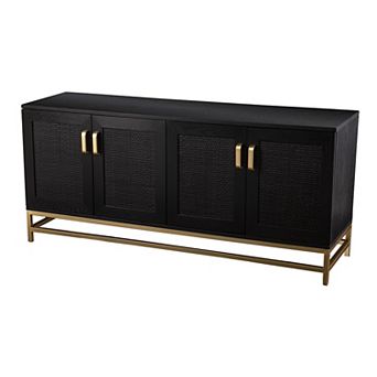 Southern Enterprises Rollinis 4-Door Media TV Stand