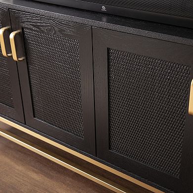 Southern Enterprises Rollinis 4-Door Media TV Stand