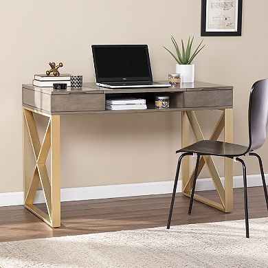 Southern Enterprises Bardmia Two-Tone Desk