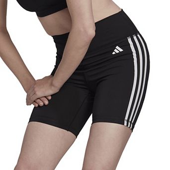 Women's adidas Training Essentials 3-Stripes High-Waisted Bike Shorts
