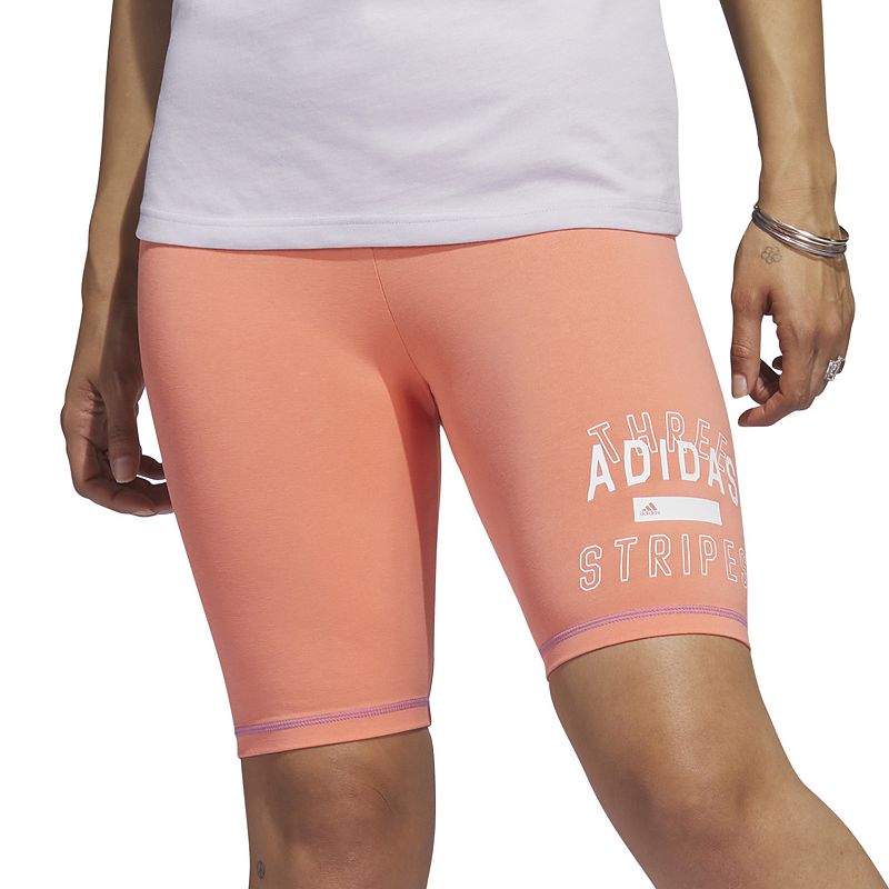 Womens adidas Sport Statement Bike Shorts, Size: XS, Lt Orange