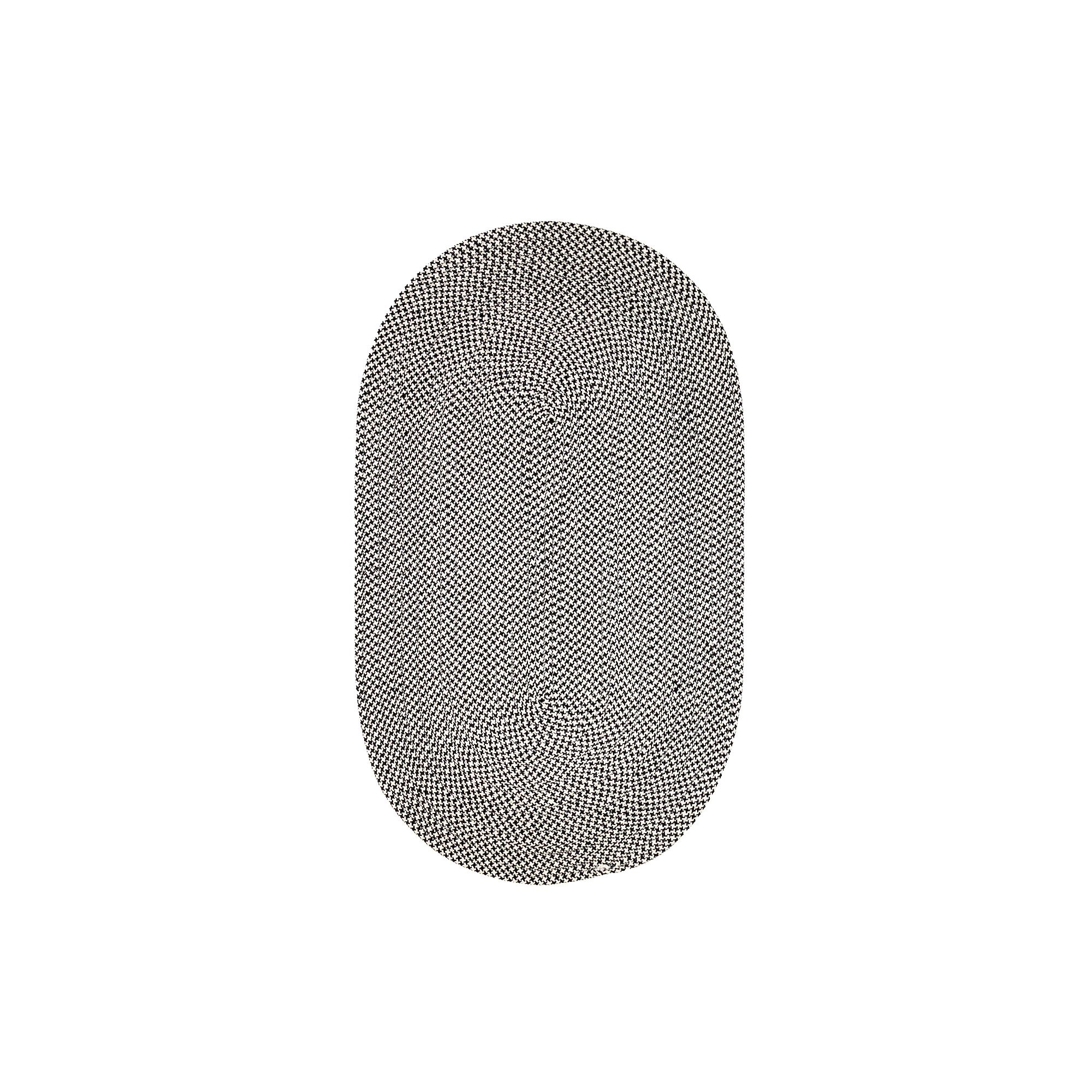 Colonial Mills Milton Houndstooth Tweed Rug, Black