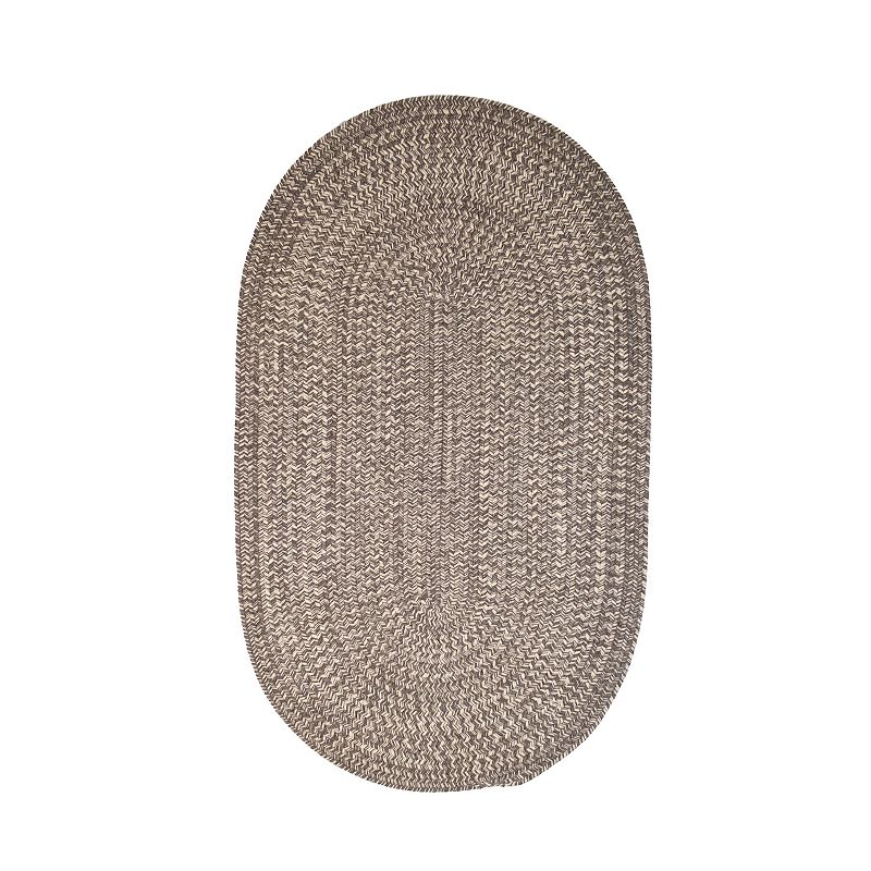 Colonial Mills Natural Woven Tweed Rug, Grey, 5X8FT OVAL
