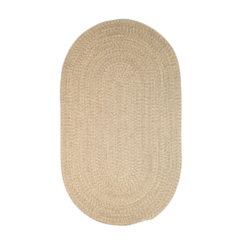 Colonial Mills Natural Woven Tweed Rug, Grey, 5X8FT OVAL