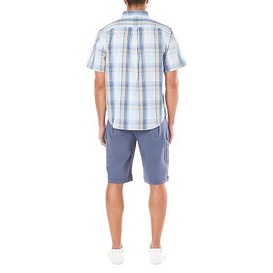 Men's Smith's Workwear Button-Down Plaid Shirt