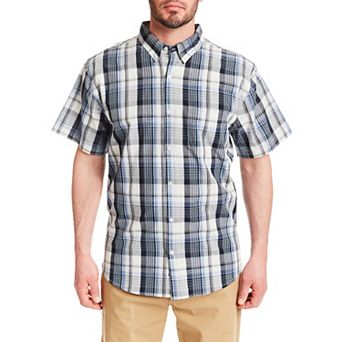Men's Smith's Workwear Button-Down Plaid Shirt