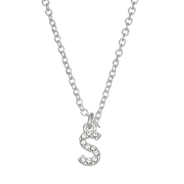 Nine West Initial "S" Pendant Necklace
