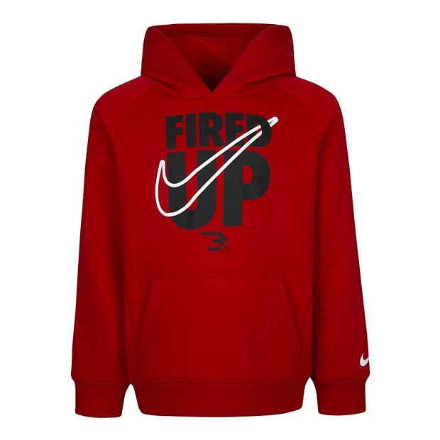 Nike red hoodie online boys