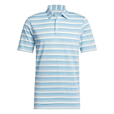 Men's adidas Two Color Stripe Golf Polo