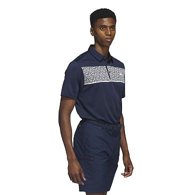 Men's adidas Chest Printed Golf Polo Shirt
