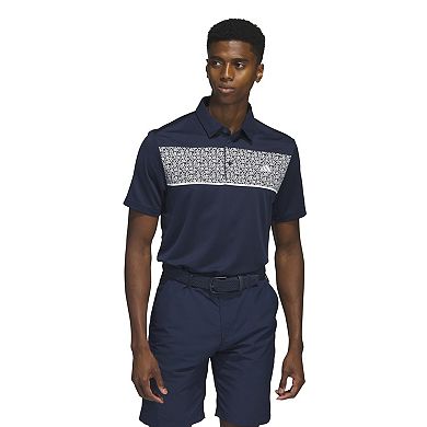 Men's adidas Chest Printed Golf Polo Shirt