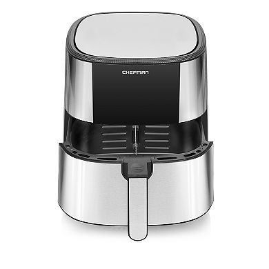 Chefman 8-qt. TurboFry Stainless Steel Air Fryer with Basket Divider