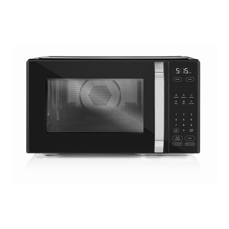 Chefman MicroCrisp 1.1 cu ft 1000W Microwave Oven with Crisp Function - Black