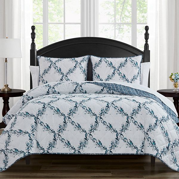 Marquis By Waterford Woodmere Quilt Set with Shams