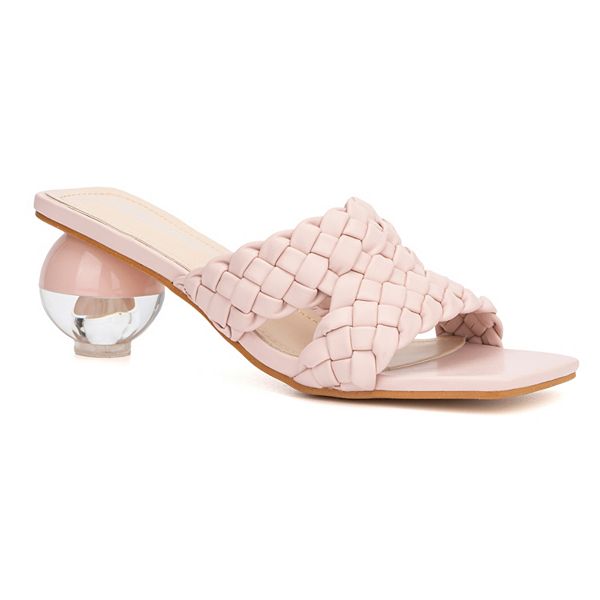 fanfav heeled slide sandals