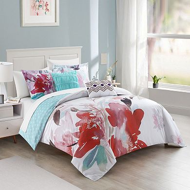 Chic Home Waldorf 7-Piece Reversible Comforter Set with Pillows