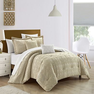 Chic Home Lainy Pleated Comforter Set With Coordinating Pillows