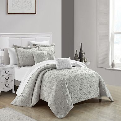 Chic Home Jane Jacquard Comforter Set With Coordinating Pillows