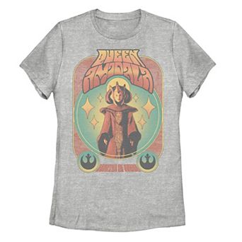 Disney's Star Wars Juniors' Queen Amidala "Senator Of Naboo" Portrait Graphic Tee