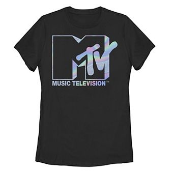 Juniors' MTV "Music Television" Holographic Logo Graphic Tee