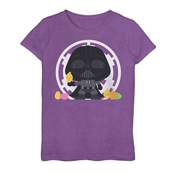 Girls 7-16 Star Wars Vader Happy Easter Graphic Tee