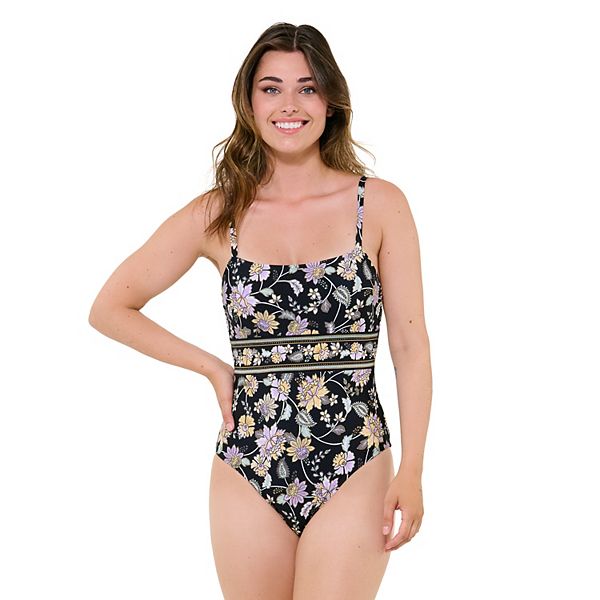 Women's Freshwater Floral Banded OnePiece Swimsuit