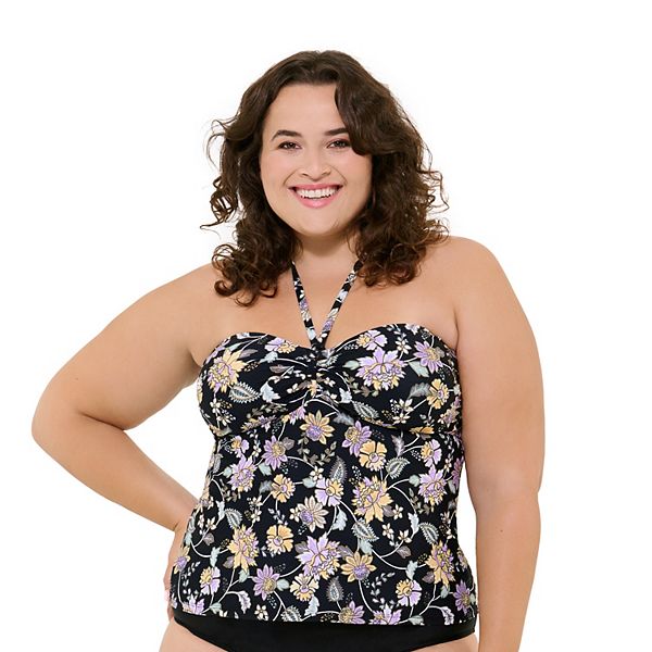 Kohls plus size sales tankini