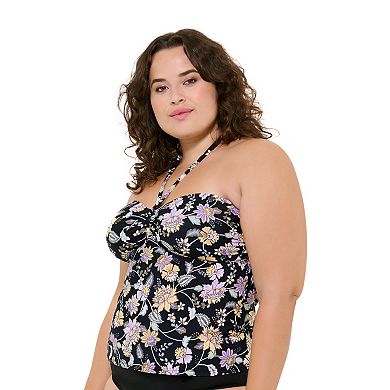 Plus Size Freshwater Halter Tankini Top