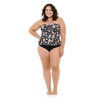 Plus Size Freshwater Halter Tankini Top