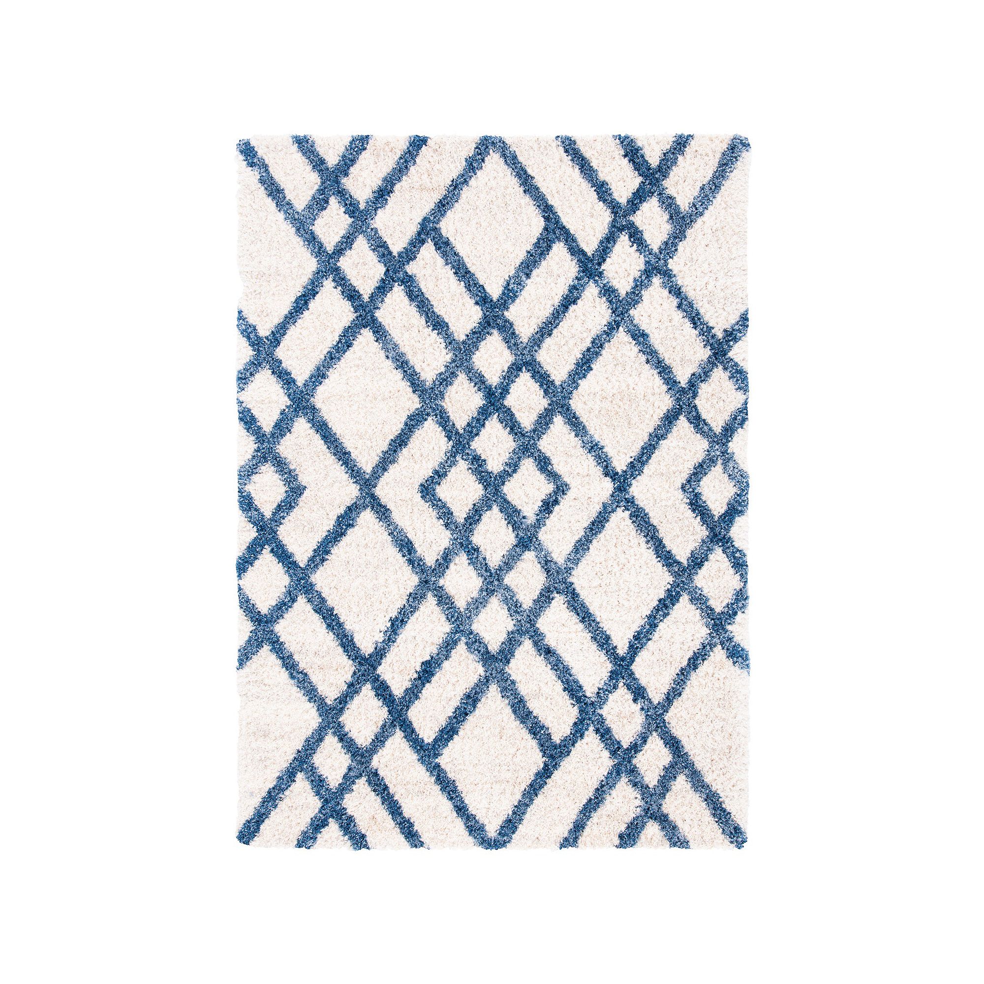 Safavieh Berber Shag Maya Rug, Ivory Blue