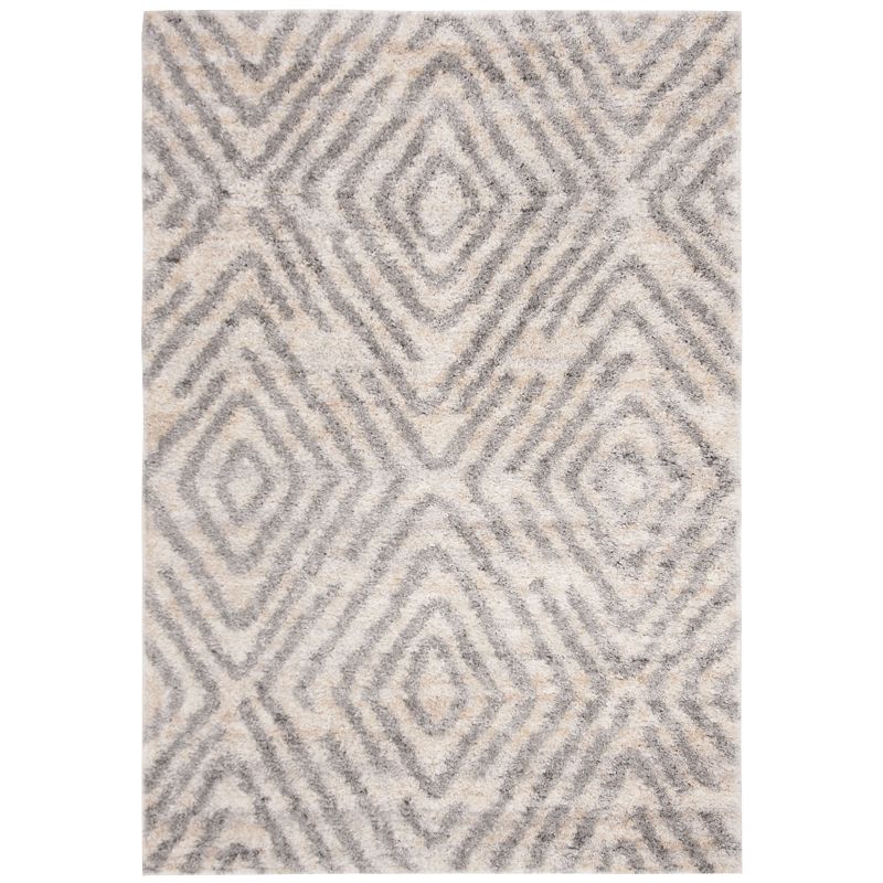 Safavieh Berber Shag Cecile Rug, White, 9X12 Ft