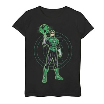 Girls 7-16 Justice League Green Lantern Green Earth Tee