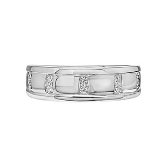 AXL 1/10 Carat T.W. Diamond Men's Wedding Band Ring