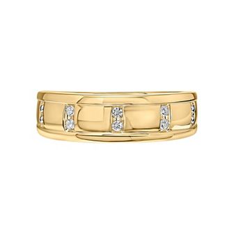 AXL 1/10 Carat T.W. Diamond Men's Wedding Band Ring