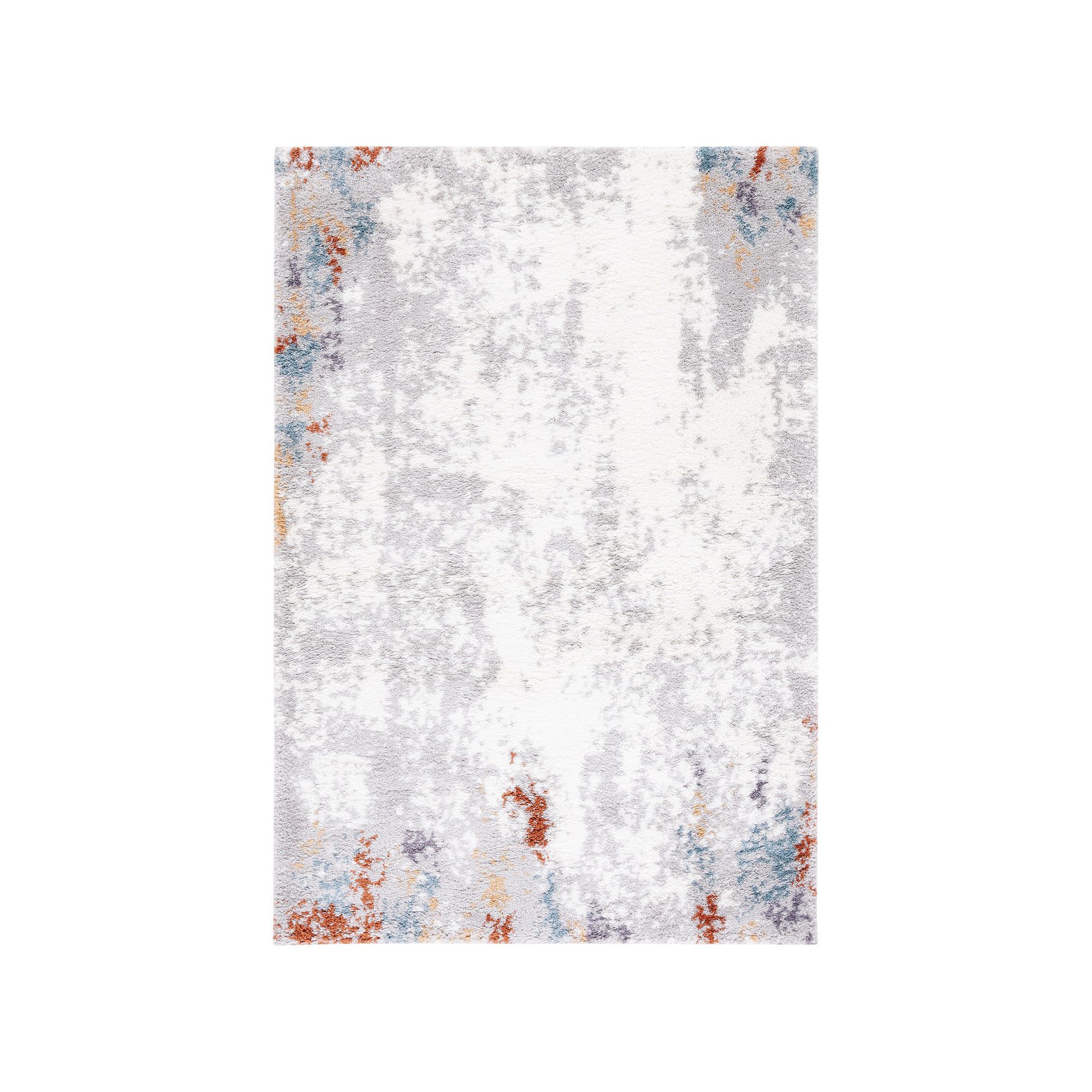Safavieh Berber Shag Romeo Rug, Blue Rust Ivory