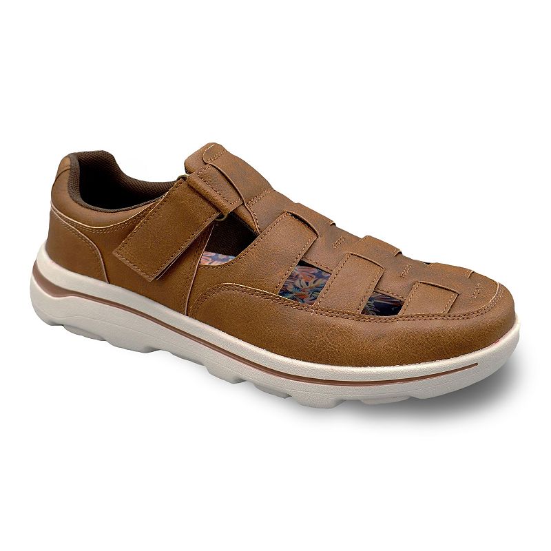Caribbean Joe Deacon Mens Closed Toe Sneakers, Size: 8, Brown