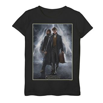 Girls 7-16 Fantastic Beasts Scamander And Dumbledore Poster Graphic Tee