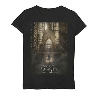 Girls 7-16 Fantastic Beasts Magical Congress Poster Graphic Tee