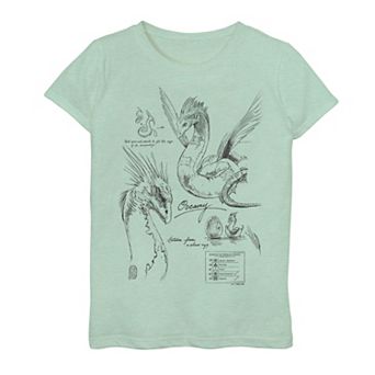Girls 7-16 Fantastic Beasts Occamy Sketch Graphic Tee
