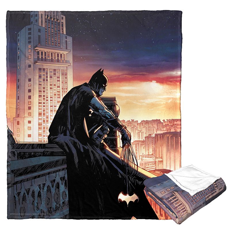Batman Knight Watch Silk Touch Throw Blanket