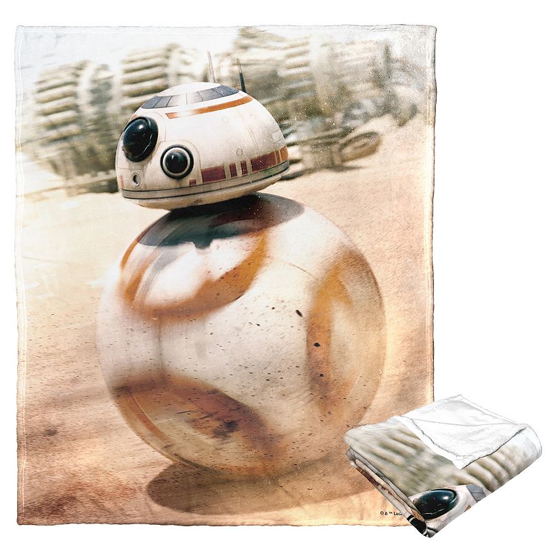 Disneys Star Wars BB-8 Droid Silk Touch Throw Blanket, Multicolor