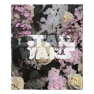 Disney's Star Wars Floral Logo Silk Touch Throw Blanket